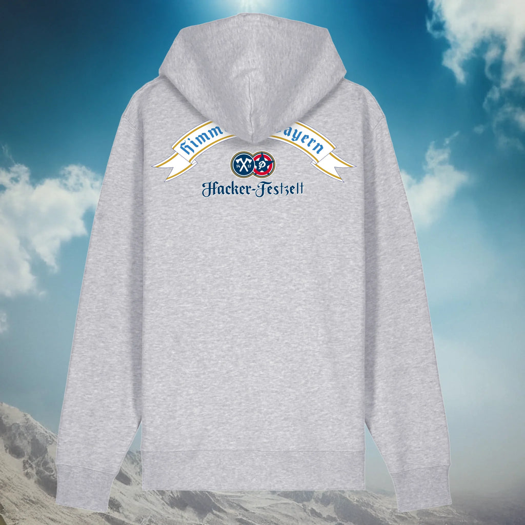 ash heather hoodie back