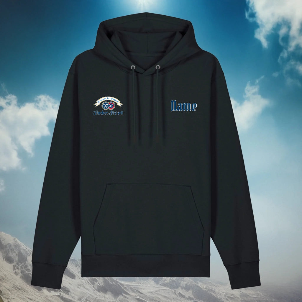 deep black hoodie front