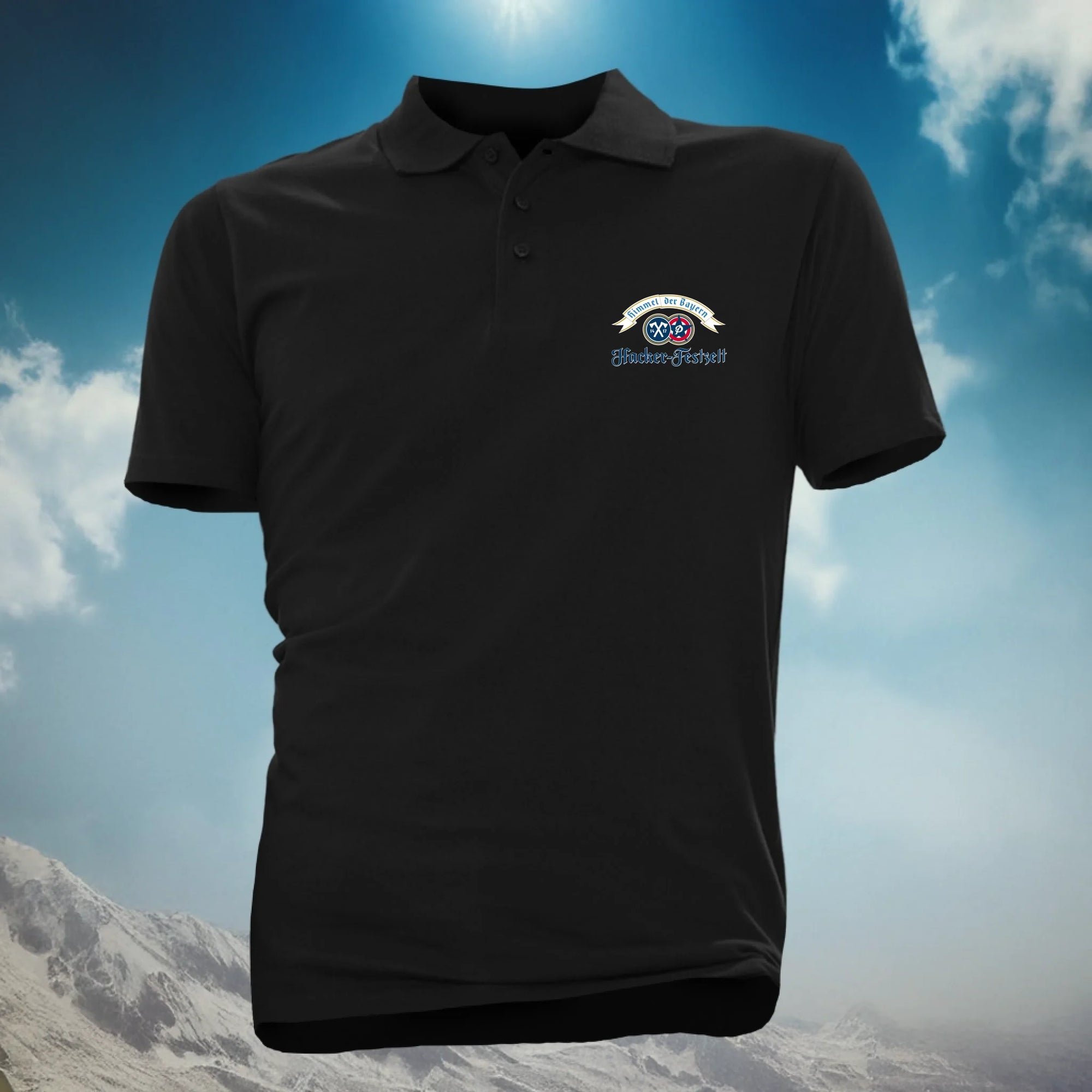 Polo Schwarz Front