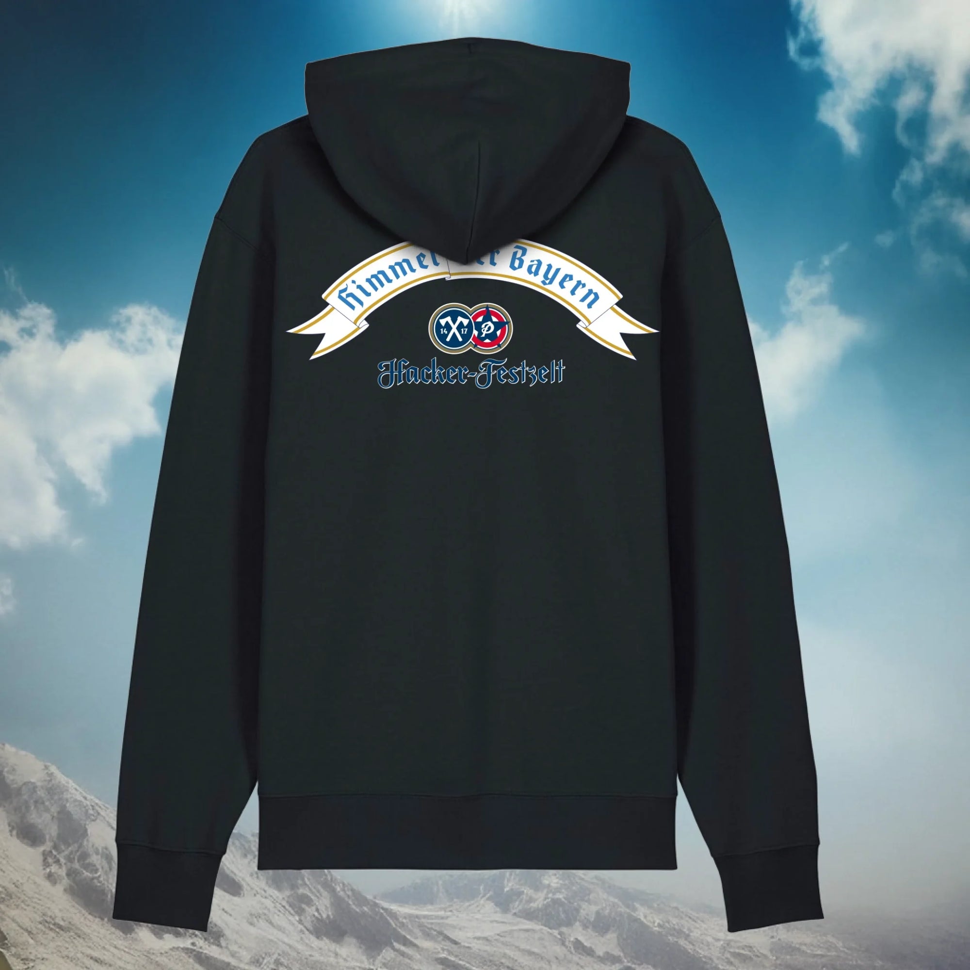 deep black hoodie back