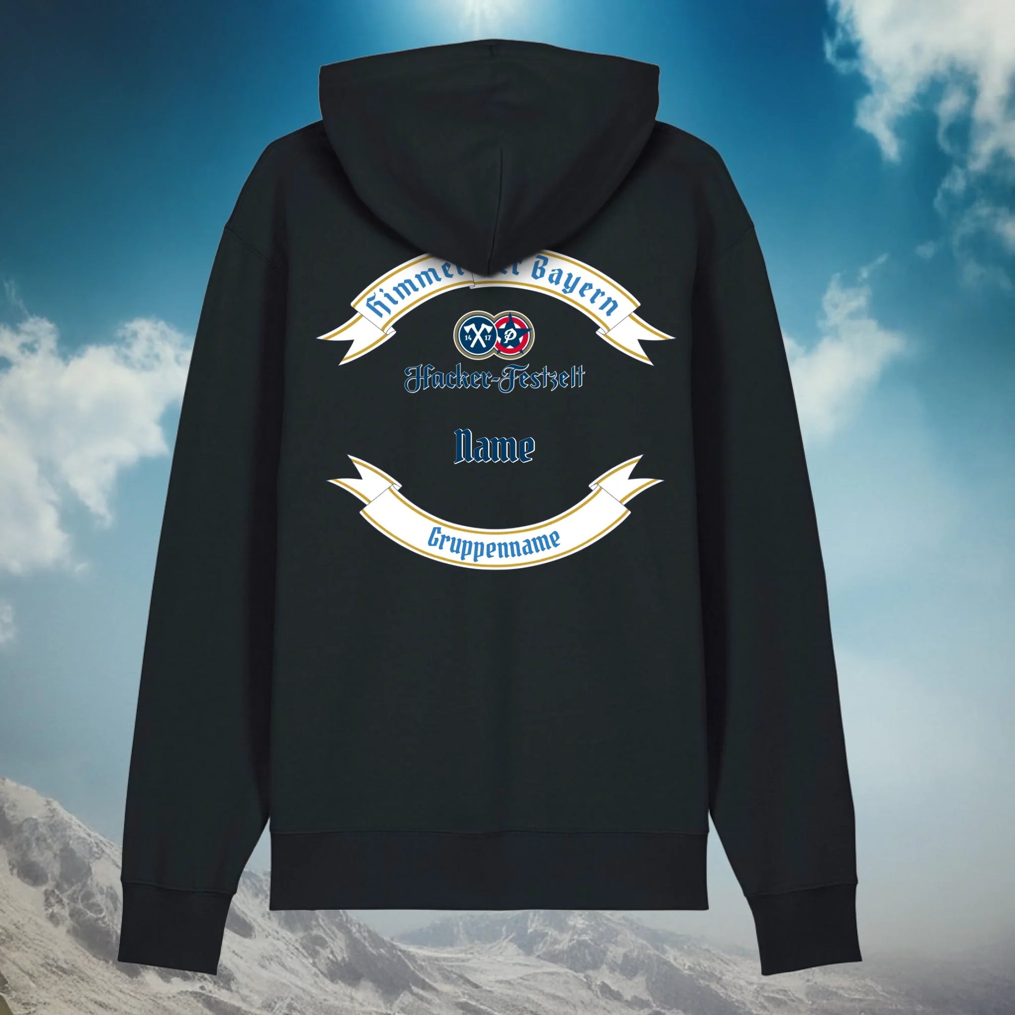 deep black hoodie back